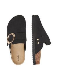 DeeZee Klapki T0613-61 Czarny. Kolor: czarny. Materiał: materiał #2