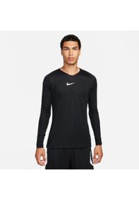 Koszulka treningowa męska Nike Dry Park First Layer. Kolor: czarny, biały, wielokolorowy. Długość rękawa: długi rękaw. Długość: długie. Sport: piłka nożna #1