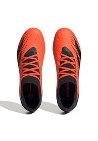 Adidas - Buty piłkarskie adidas Predator Accuracy.3 Fg M GW4591 pomarańcze i czerwienie czerwone. Zapięcie: sznurówki. Kolor: czerwony. Materiał: guma, syntetyk. Sport: piłka nożna #9