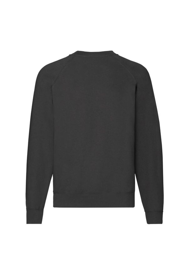 FRUIT OF THE LOOM - Męska Klasyczna Bluza Raglanowa. Kolor: czarny. Długość rękawa: raglanowy rękaw