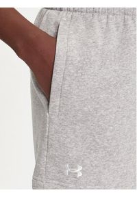 Under Armour Szorty sportowe Rival Fleece Short 1382723-011 Szary Loose Fit. Kolor: szary. Materiał: bawełna #4