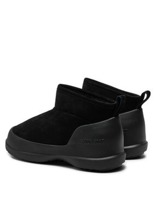 Moon Boot Śniegowce Luna Low Suede Boot 80D2480040 Czarny. Kolor: czarny. Materiał: zamsz, skóra