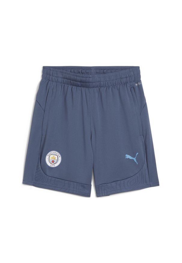 Puma - Spodenki treningowe dla dzieci Manchester City 2024/25. Kolor: niebieski