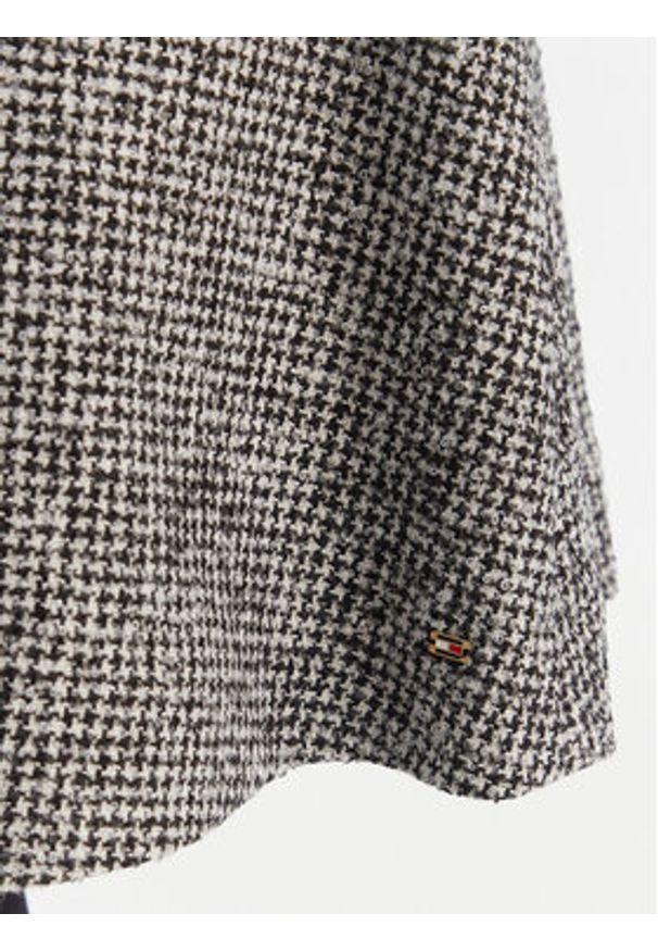 TOMMY HILFIGER - Tommy Hilfiger Spódnica mini WW0WW48787 Szary Regular Fit. Kolor: szary. Materiał: wełna