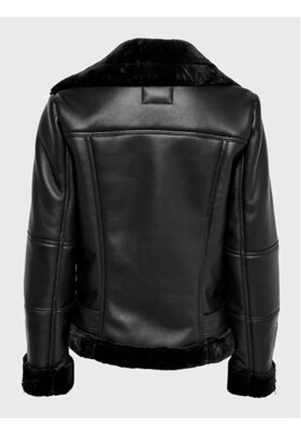 only - ONLY Kurtka z imitacji skóry Agnete 15260002 Czarny Regular Fit. Kolor: czarny. Materiał: skóra