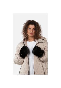 Rękawiczki futrzane damskie Barts. Kolor: czarny. Materiał: futro. Sezon: zima. Sport: turystyka piesza #2