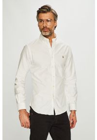 Polo Ralph Lauren - Koszula 710549084006. Typ kołnierza: polo. Kolor: biały #6