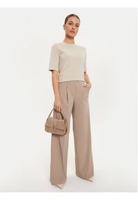 Max Mara Leisure T-Shirt Tahiti 2426366047600 Beżowy Regular Fit. Kolor: beżowy. Materiał: syntetyk, wiskoza #5