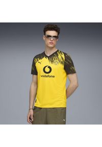 Puma - Męska koszulka domowa Borussia Dortmund 25/26 PUMA Faster Yellow Black. Kolor: czarny, wielokolorowy, żółty. Sport: piłka nożna