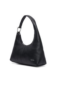 Calvin Klein Torebka Slouchy Leather Shoulder Bag LV04F3657G Czarny. Kolor: czarny. Materiał: skórzane #6