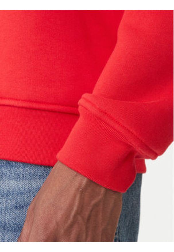 Adidas - adidas Bluza Trefoil Essentials KC8983 Czerwony Regular Fit. Kolor: czerwony. Materiał: syntetyk, bawełna