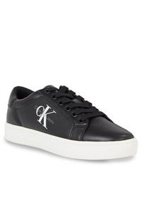 Calvin Klein Jeans Sneakersy Classic Cupsole Laceup Lth Wn YW0YW01269 Czarny. Kolor: czarny. Materiał: materiał