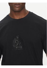 Hugo - HUGO T-Shirt 50538246 Czarny Regular Fit. Kolor: czarny. Materiał: bawełna #5