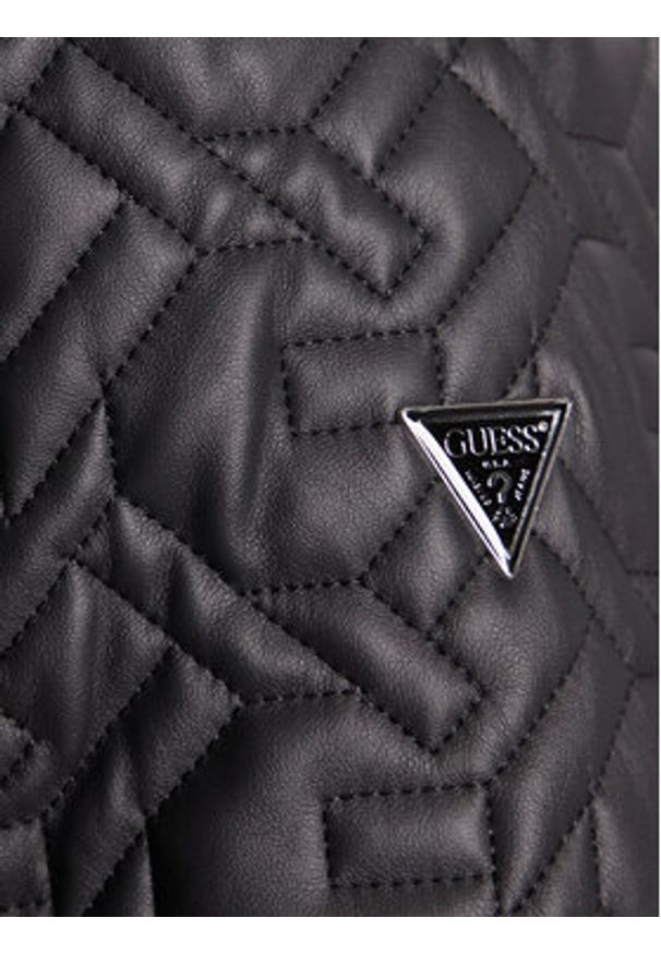Guess Kurtka z imitacji skóry M5BL2E W1050 Czarny Regular Fit. Kolor: czarny. Materiał: skóra