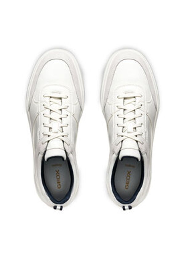 Geox Sneakersy U Baltmoore U56LDA 0BU11 C1000 Biały. Kolor: biały. Materiał: skóra