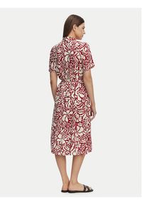 only - ONLY Sukienka koszulowa Yasmin 15357241 Czerwony Regular Fit. Kolor: czerwony. Materiał: wiskoza. Typ sukienki: koszulowe #2