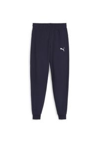 Spodnie dresowe dla dzieci Puma Teamgoal Casuals. Kolor: niebieski. Materiał: dresówka. Sport: piłka nożna #1