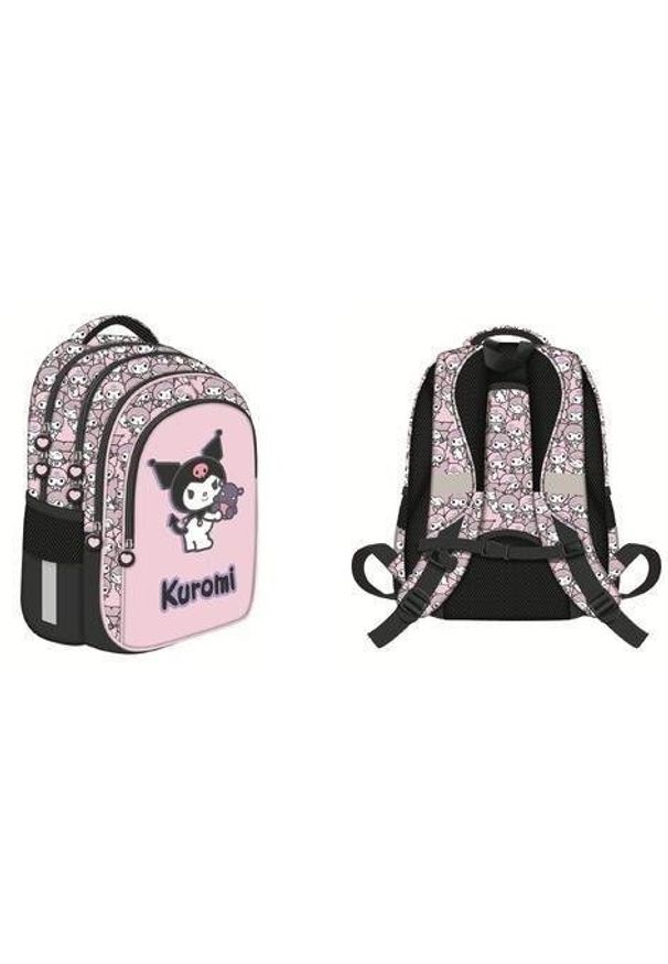 NoName - Plecak 4 komorowy Kuromi pink