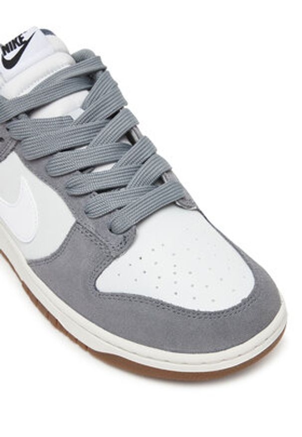 Nike Sneakersy Dunk Low Retro Se IB6399 001 Szary. Kolor: szary. Materiał: skóra, zamsz