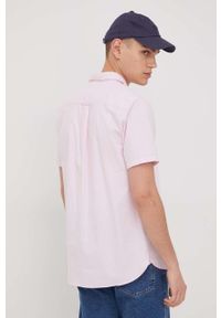 Superdry koszula bawełniana męska kolor różowy regular z kołnierzykiem button-down. Typ kołnierza: button down. Kolor: różowy. Materiał: bawełna. Długość rękawa: krótki rękaw. Długość: krótkie #2