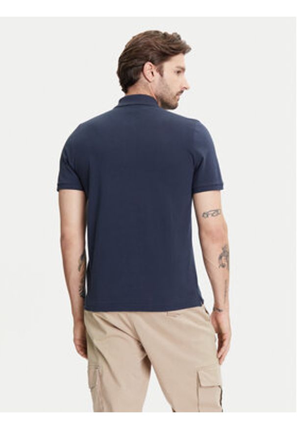 Moose Knuckles Polo Everett M34MT712G Granatowy Regular Fit. Typ kołnierza: polo. Kolor: niebieski. Materiał: bawełna