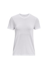 T-shirt do biegania damski Under Armour Seamless Stride. Kolor: biały. Sport: bieganie