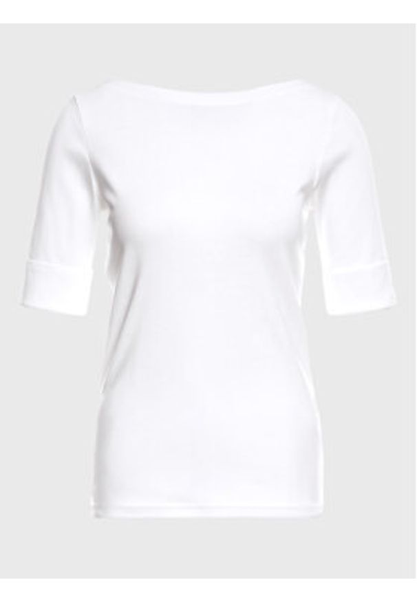 Lauren Ralph Lauren Bluzka 200654963 Biały Regular Fit. Kolor: biały. Materiał: bawełna