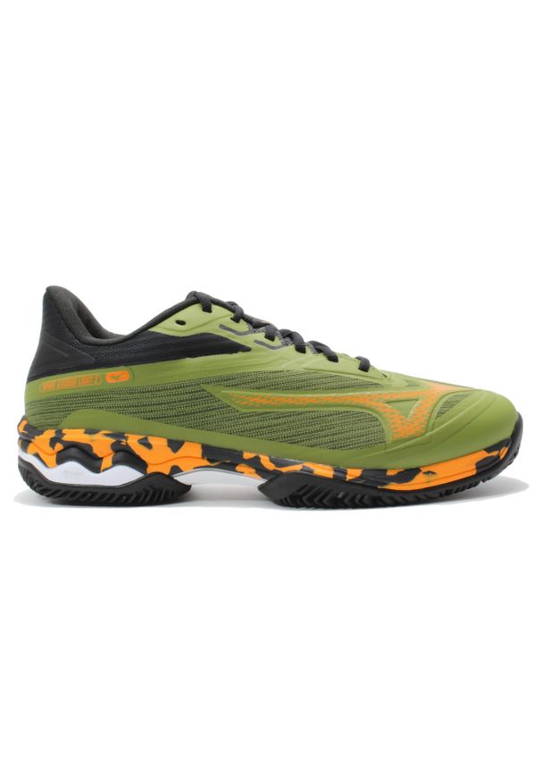 Buty do tenisa męskie Mizuno Wave Exceed Light 2. Kolor: zielony. Materiał: materiał, syntetyk. Szerokość cholewki: normalna. Model: Mizuno Wave. Sport: tenis
