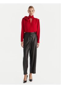 ACCESS FASHION Spodnie z imitacji skóry 54-5132-188 Czarny Regular Fit. Kolor: czarny. Materiał: skóra #2