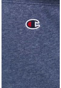 Champion spodnie Rib Cuff 217062 męskie z aplikacją. Kolor: niebieski. Materiał: dzianina. Wzór: aplikacja #2