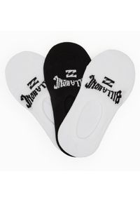Billabong Zestaw 3 par stopek unisex AS_BILLABONG_06S_SS25 (3-PACK) Czarny. Kolor: czarny. Materiał: materiał, bawełna
