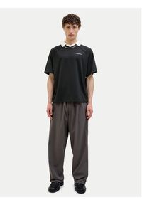 Jack & Jones - Jack&Jones Polo Lido 12276758 Czarny Loose Fit. Typ kołnierza: polo. Kolor: czarny. Materiał: syntetyk #3