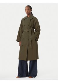 MICHAEL Michael Kors Trencz MS620FLKMY Khaki Oversize. Kolor: brązowy. Materiał: bawełna #1