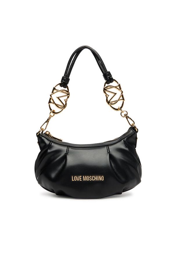 Love Moschino - LOVE MOSCHINO Torebka JC4076PP1NLF0000 Czarny. Kolor: czarny. Materiał: skórzane