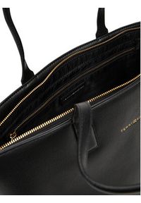 TOMMY HILFIGER - Tommy Hilfiger Torebka Th Logotape Tote AW0AW17449 Czarny. Kolor: czarny. Materiał: skórzane