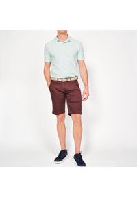 INESIS - Spodenki do golfa chino męskie Inesis MW500. Kolor: brązowy. Materiał: bawełna, materiał, poliester, elastan. Sport: golf