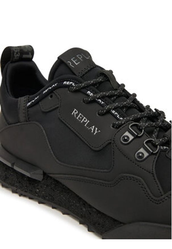 Replay - REPLAY Sneakersy GMS1P .000.C0061L Czarny. Kolor: czarny. Materiał: materiał