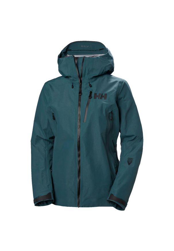 Damska kurtka wodoodporna Helly Hansen Odin 9 Worlds 3.0. Kolor: zielony. Sport: turystyka piesza