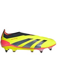 Adidas - Buty piłkarskie adidas Predator Elite Ll Sg M IE0046 żółte. Kolor: żółty. Szerokość cholewki: normalna. Sport: piłka nożna