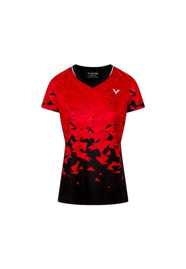 Victor - Koszulka damska VICTOR T-54101 W. Kolor: czerwony