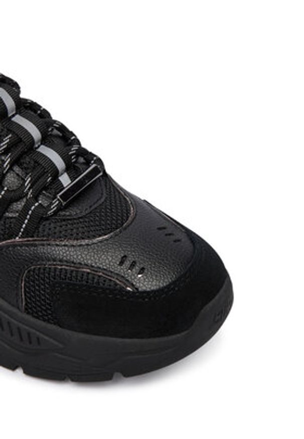 Steve Madden Sneakersy Animates SM11004763 Czarny. Kolor: czarny. Materiał: materiał