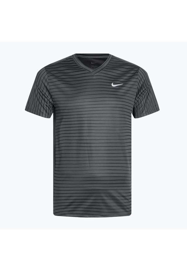 Koszulka tenisowa męska Nike Court Dri-Fit Top Novelty. Kolor: czarny. Technologia: Dri-Fit (Nike). Sport: tenis