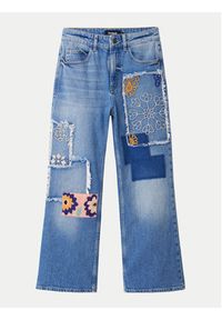 Desigual Jeansy Mila 24WWDD97 Niebieski Straight Fit. Kolor: niebieski #6