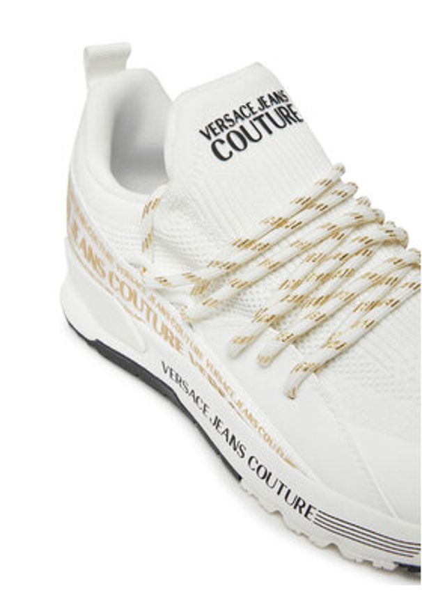 Versace Jeans Couture Sneakersy Dynamic 77VA3SA8 Biały. Kolor: biały. Materiał: mesh, materiał