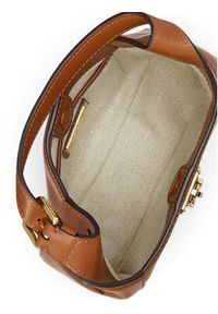 Lauren Ralph Lauren - LAUREN RALPH LAUREN Torebka 431966750002 Brązowy. Kolor: brązowy. Materiał: skórzane