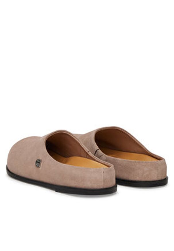 G-Star RAW - G-Star Raw Klapki LYLI-118913 Beżowy. Kolor: beżowy. Materiał: zamsz, skóra