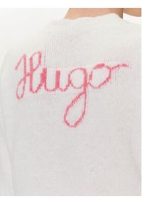 Hugo - HUGO Sweter Solanu 50545092 Écru Regular Fit. Materiał: wełna #3