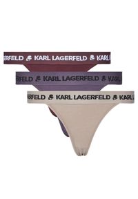 Karl Lagerfeld - KARL LAGERFELD Komplet 3 par fig brazylijskich A1W47159 Kolorowy. Materiał: bawełna. Wzór: kolorowy