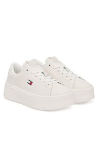 Tommy Jeans Sneakersy Tjw Script Cupsole Flatform EN0EN02961 Biały. Kolor: biały. Materiał: skóra #2