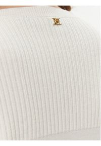 Pinko Sweter Libellula 102082 A19L Écru Regular Fit. Materiał: syntetyk